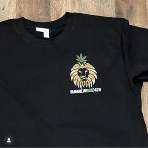 First Edition ManeReleaf Black Tee Shirts.